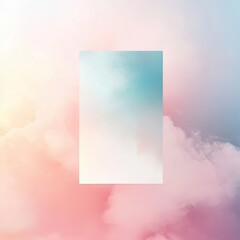 Wall Mural - soft pastel gradient background with calming colors creating an ethereal atmosphere for creative pro