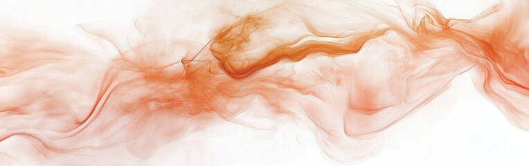Leinwandbilder - Elegant chaos of amber and pink strokes swirling gently across a soft canvas