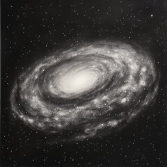 Poster - Detailed depiction of the Milky Way galaxy showcasing swirling stars and cosmic structures in a dark expanse