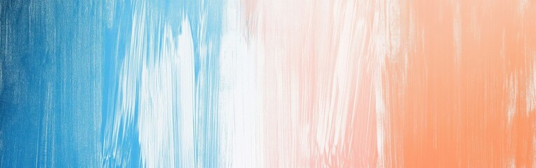Leinwandbilder - Soft pencil strokes create a gradient transitioning from blue to white and orange in an artistic display