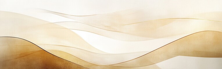 Leinwandbilder - Muted amber gradient captures soft pencil strokes flowing smoothly across a light background