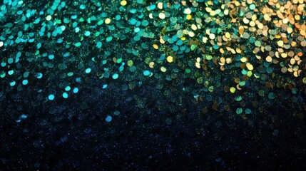 Bright blue abstract background with binary code, dots, and a wintery glow