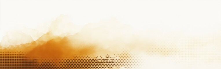 Aufkleber - Halftone gradient in mustard yellow creating a subtle texture with artistic depth and visual interest