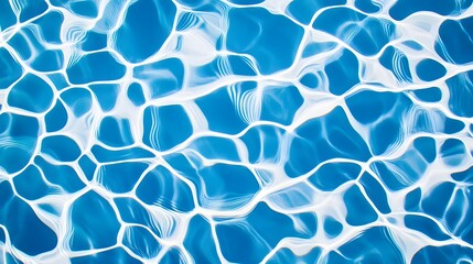 Poster - Calming Underwater Texture with Flowing Aquatic Ripples and Reflections  Tranquil and serene digital background with abstract pattern of water surface and movement