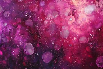 Wall Mural - A photo of pink fireworks illuminating the night sky, creating an enchanting display of colors and shapes.