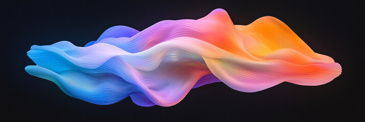 Aufkleber - A layered design where translucent circuits overlap, each layer dancing with dynamic color shifts