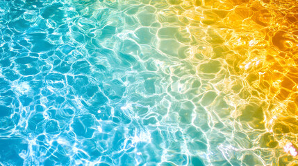 Aufkleber - Enchanting Aquatic Reflection with Mesmerizing Interplay of Vibrant Colors and Fluid Patterns