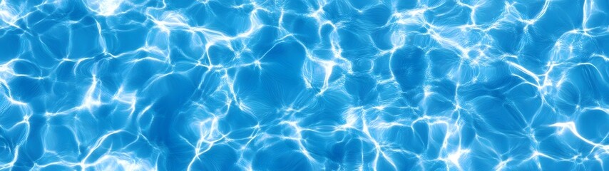 Leinwandbilder - Mesmerizing abstract texture of a shimmering blue water surface with gentle ripples and reflections  creating a serene and tranquil aquatic background