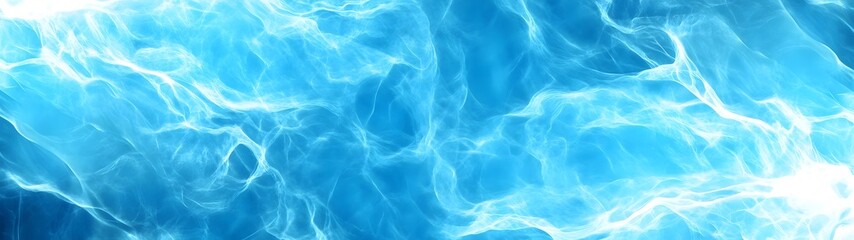 Poster - Serene tranquil aquamarine water texture with mesmerizing ripple patterns and glistening reflections  Peaceful natural and calming background of a clear pristine liquid surface