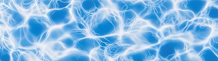 Aufkleber - Swirling blue electricity waves creating a dynamic futuristic and mesmerizing abstract digital art background  This visually stunning texture pattern can be used as a premium backdrop wallpaper