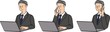 © eza - ノートパソコンで仕事をする50～60代男性ビジネスマン2 businessman