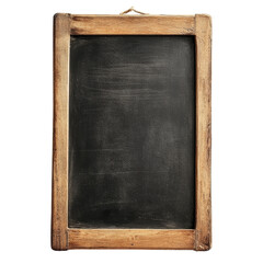 Wall Mural - Isolated Traditional Wooden Framed Chalkboard with Aged Appearance