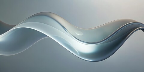 Wall Mural - abstract silver wave background