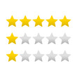 © Arjuna - Five stars quality rating icon. Vector illustration.