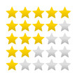 © Arjuna - Five stars quality rating icon. Vector illustration.