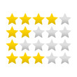 © Arjuna - Five stars quality rating icon. Vector illustration.