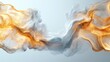 © aritha - Abstract swirling smoke with orange and white hues blending seamlessly in a tranquil background