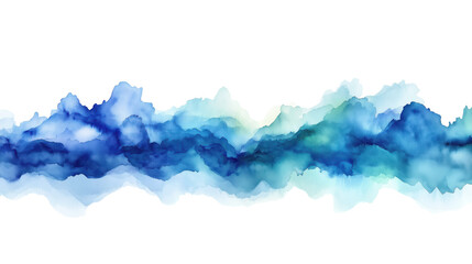 Wall Mural - A blue line with white background