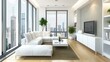 © Mahavira Osa - Modern Penthouse Living Room with City View