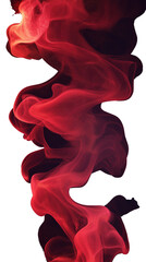 Wall Mural - A red flame with a lot of smoke and sparks