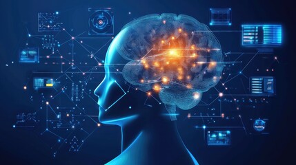 AI-powered software development visualization with glowing digital codes and futuristic tech elements.