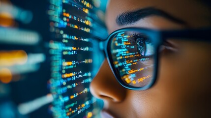 woman programmer coding software development