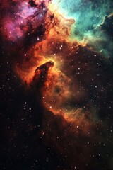 Wall Mural - a vibrant and detailed depiction of a starry galaxy in the cosmos, ideal for uses such as astronomy-