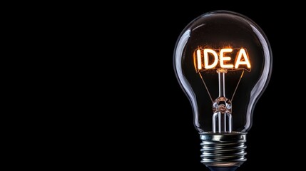 Poster - Creative Light Bulb Symbolizes Innovation and Bright Ideas Concept