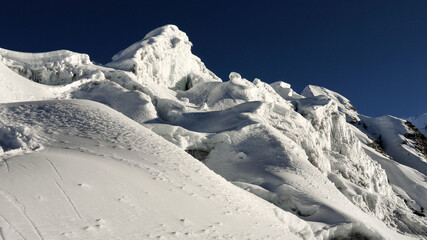 Wall Mural - Glacial landscape in the high mountains