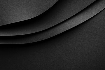 Wall Mural - A close-up view of curved lines on a black background