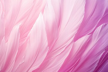 Wall Mural - a detailed shot of a pink and white feather, suitable for decorative or symbolic uses