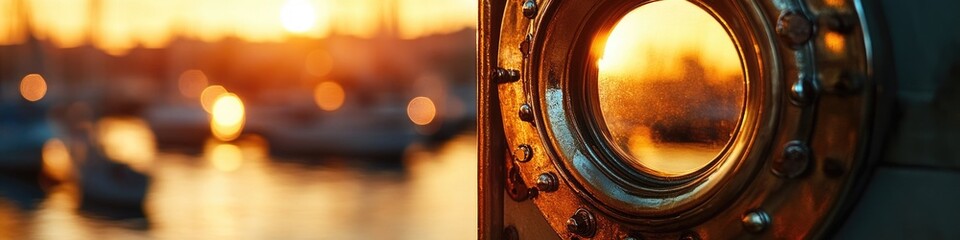 Wall Mural - a close-up of a mirror on a wall near a body of water