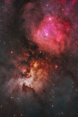 Wall Mural - a picture of a vast night sky filled with many stars, ideal for use in presentations or as a backgro