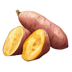 Wall Mural - sweet potato, food, Transparent background