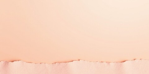 Leinwandbilder - Abstract Peach-Toned Background with a Torn Paper Edge Featuring a Soft, Textured Surface Ideal for Minimalist Designs and Presentations