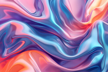 Aufkleber - Vivid abstract silk waves background
