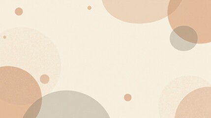 Aufkleber - Abstract Beige and Taupe Circle Pattern Background Design Ideal for Modern Presentations and Digital Media