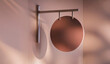© Ismayil - Minimalist Round Signboard Mockup, Color of the year 2025 mocha mousse