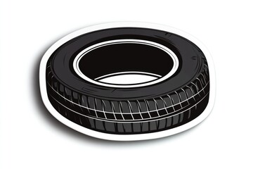 A simple yet striking image of a classic black tire showing its inner structure, emphasizing the design and engineering behind everyday vehicles.