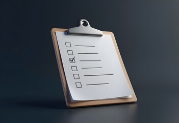 Project Document Plan 3D Rendering Illustration
