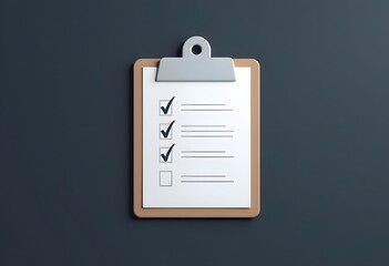 Project Document Plan 3D Rendering Illustration
