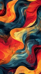Wall Mural - Backgrounds with smooth colour transitions and abstract shapes, creating a sense of depth and movement, are suitable for cover design and advertising materials.