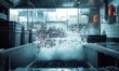 © Murda - Water erupts spectacularly in professional kitchen.