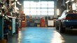 © decorator - Inviting atmosphere of an auto repair workshop showcasing craftsmanship and essential tools