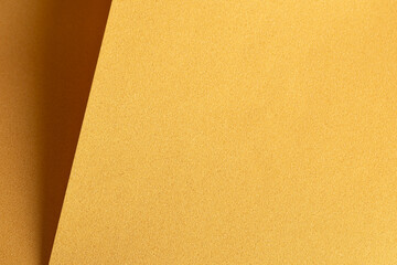 Aufkleber - Golden saffron paper background with deep mustard and ochre tones. Smooth, layered textures and subtle geometric lines create a soft, elegant, and harmonious abstract design.