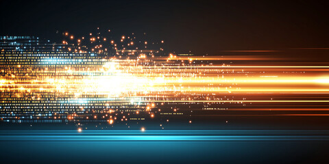 Abstract Technology Background Digital Data Stream