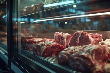 Canvas Print - Meat Display Case