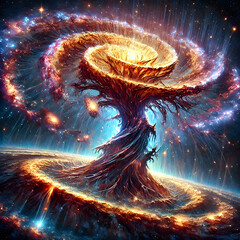 Wall Mural - universe of the tree of life