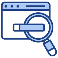 Search Blue Icon