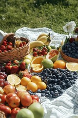 Wall Mural - Fresh fruit selection